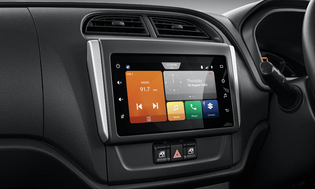Maruti Suzuki Alto K10 — SmartPlay Studio touchscreen infotainment display