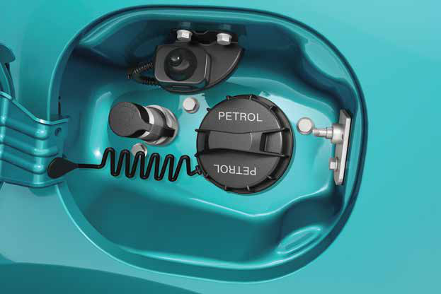 Tata Tiago NRG — iCNG micro switch turns the ignition off while refuelling until the fuel lid is securely closed