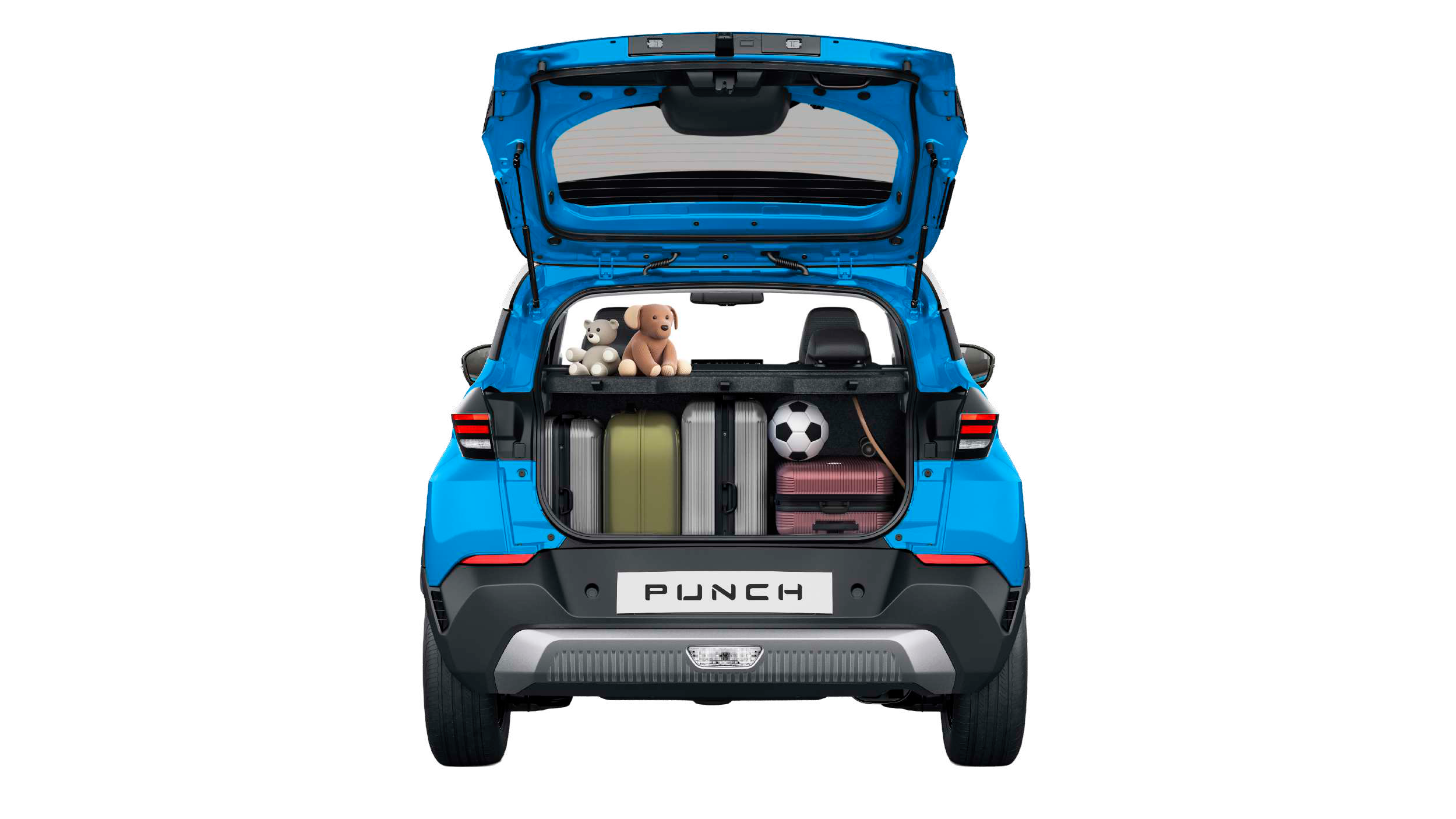 Tata Punch — 366-litre bootspace (ISO V215) with parcel shelf