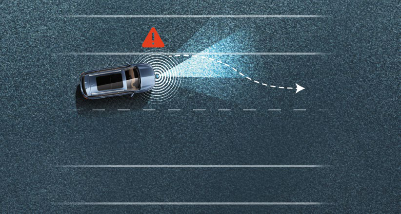 MG Hector Plus — Lane Departure Warning