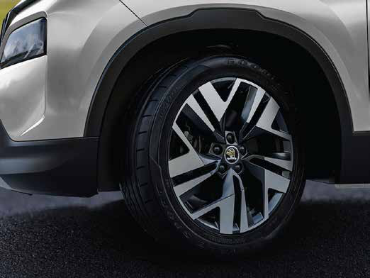 Skoda Kylaq — R17 dual-tone alloy wheels