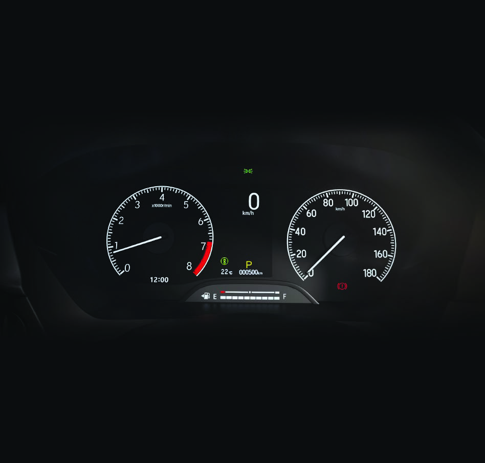Honda Elevate — 17.7 cm (7") full-colour TFT MID instrument cluster