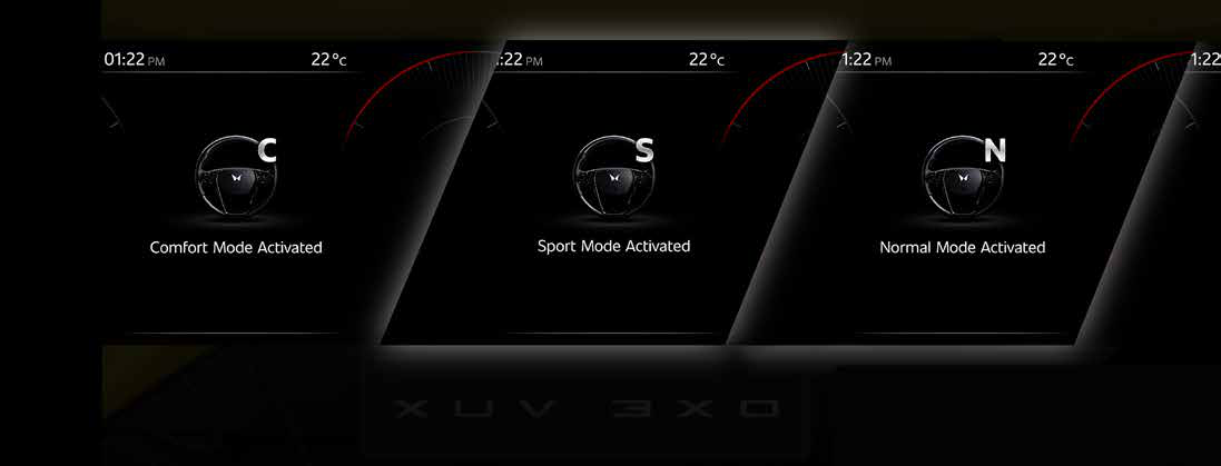 Mahindra XUV 3XO — Smart Steering Modes - Comfort, Normal and Sport