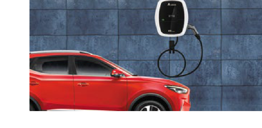 MG ZS EV — AC fast charging from a wall-mounted home charger