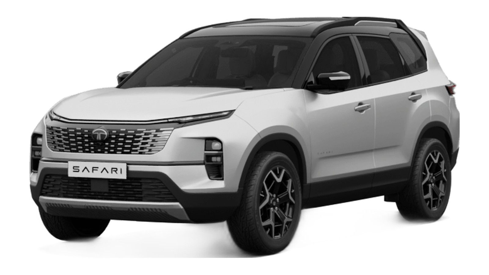 Tata Safari in Frost White With Dual Tone