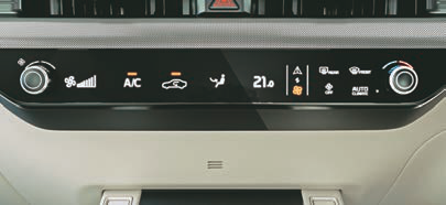 Kia Carens Clavis — Infotainment and temperature control swap switch panel