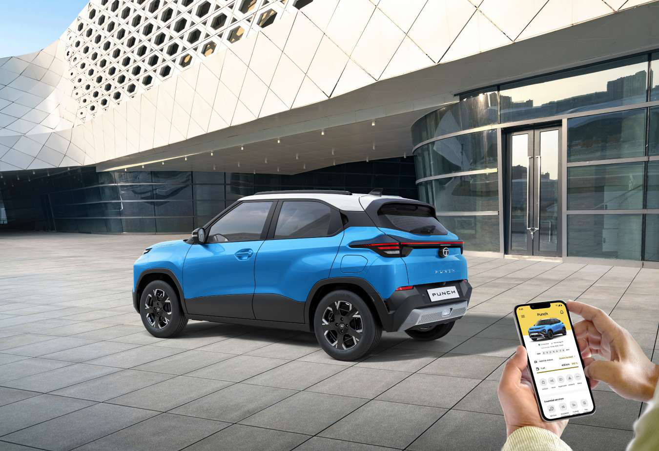 Tata Punch — iRA connected car technology with smartphone app control