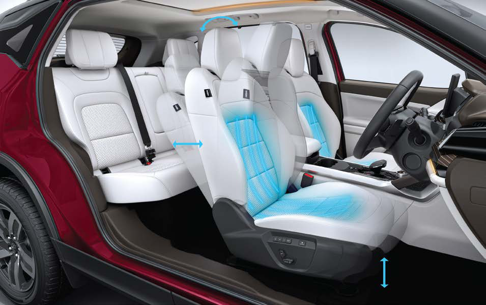 Tata Harrier — Ventilated front-row seats for driver and co-driver