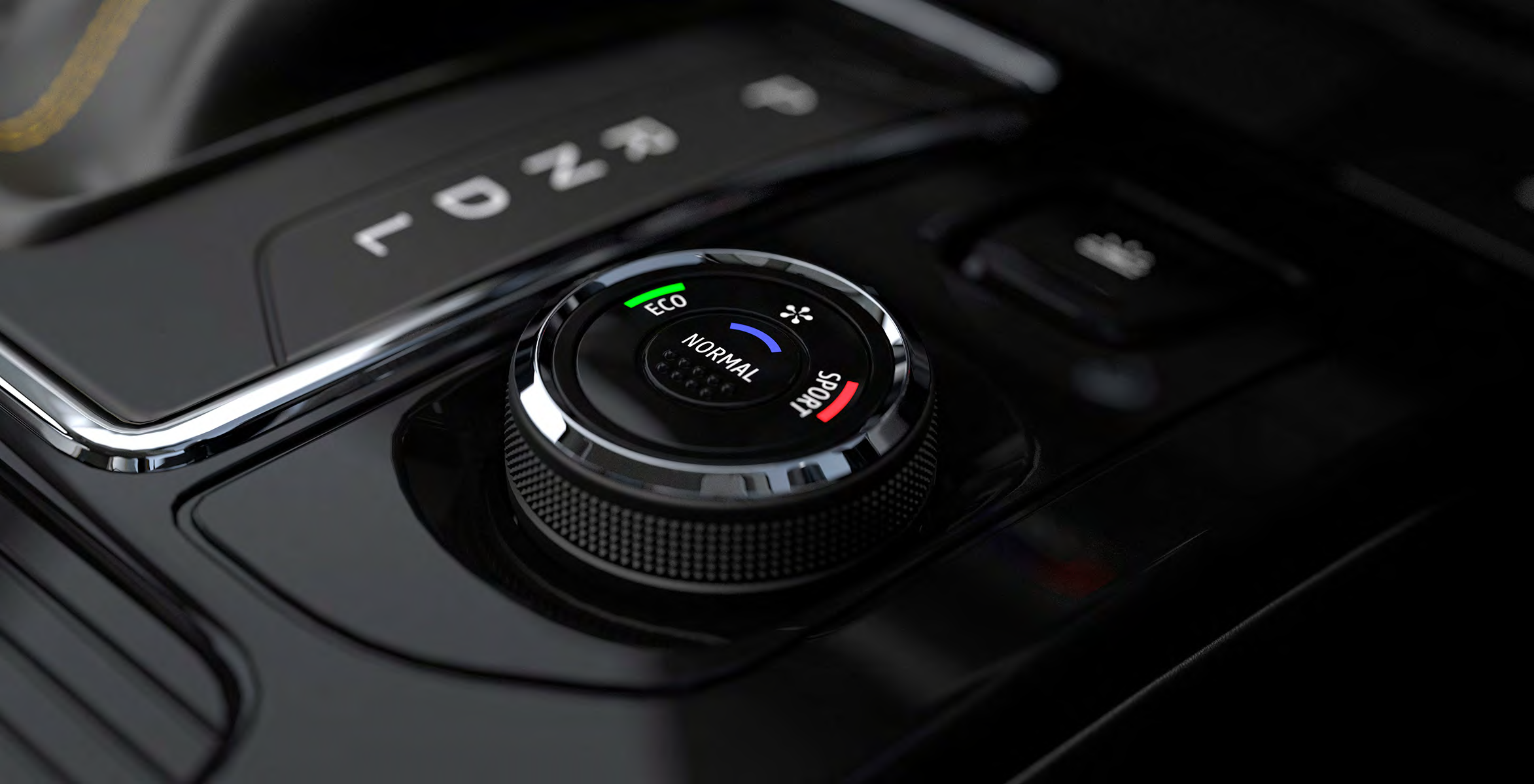 Renault Kiger — Multi-Sense drive-mode selector with Eco, Normal and Sport modes.