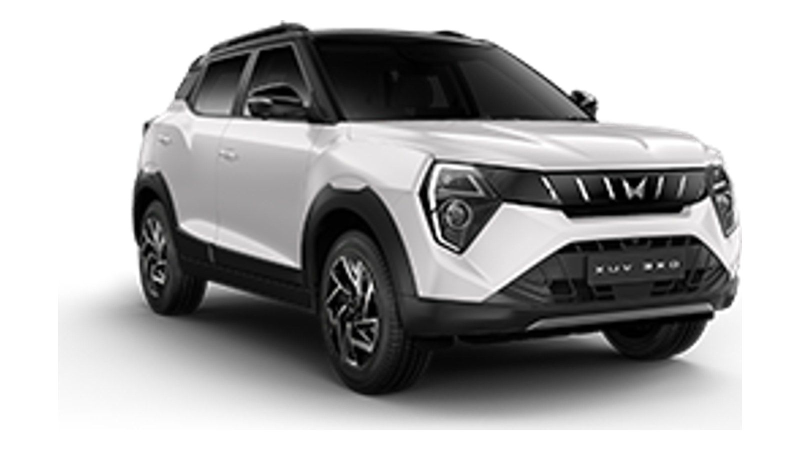 Mahindra XUV 3XO in Everest White with Stealth Black