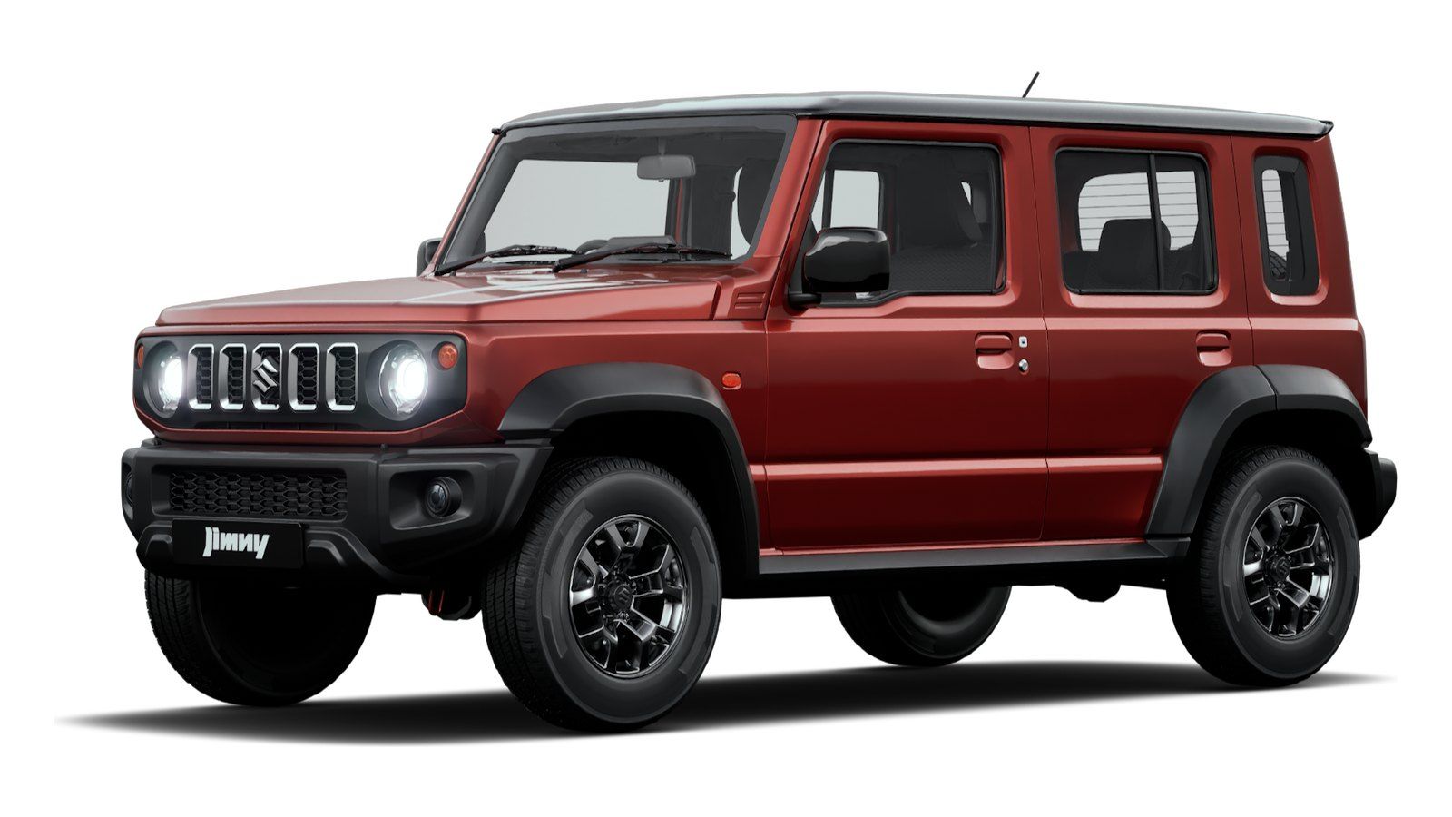Maruti Suzuki Jimny in  Sizzling Red with Bluish Black Roof