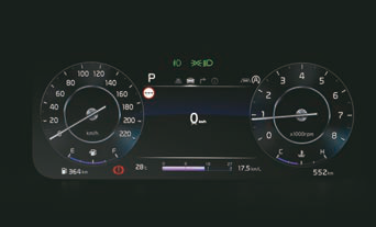Kia Sonet — Full digital instrument cluster with colour LCD MID
