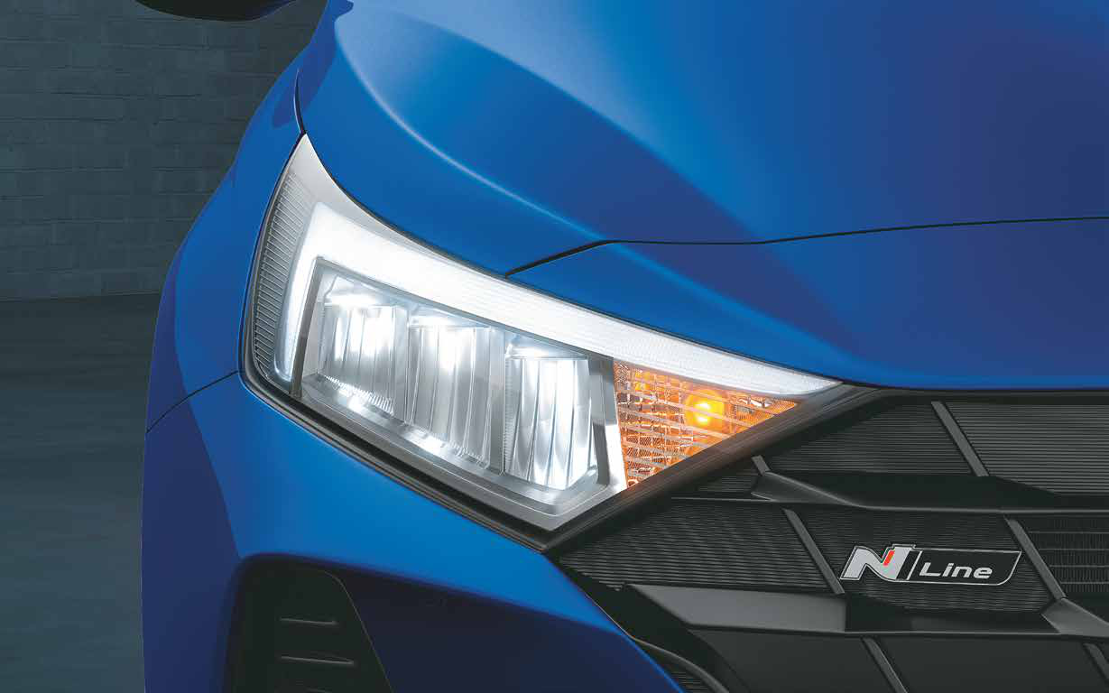 Hyundai i20 N Line — LED headlamps with signature LED DRLs