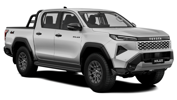 Toyota Hilux in Platinum Pearl White Metallic