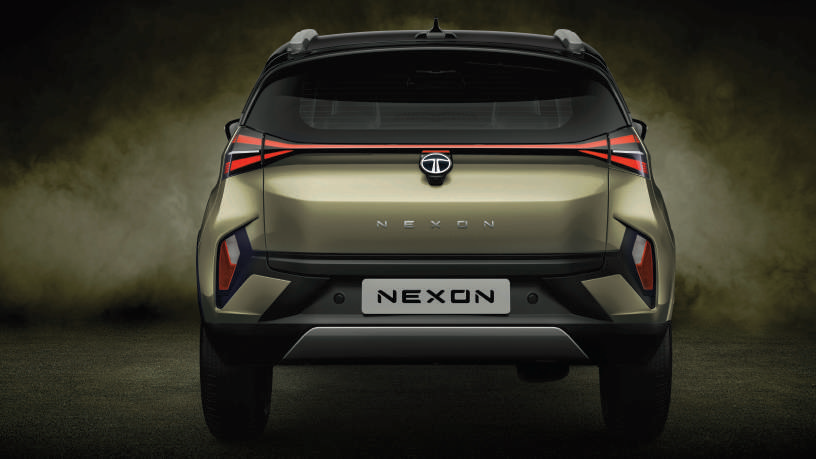 Tata Nexon — X-Factor LED tail lamp with welcome and goodbye function