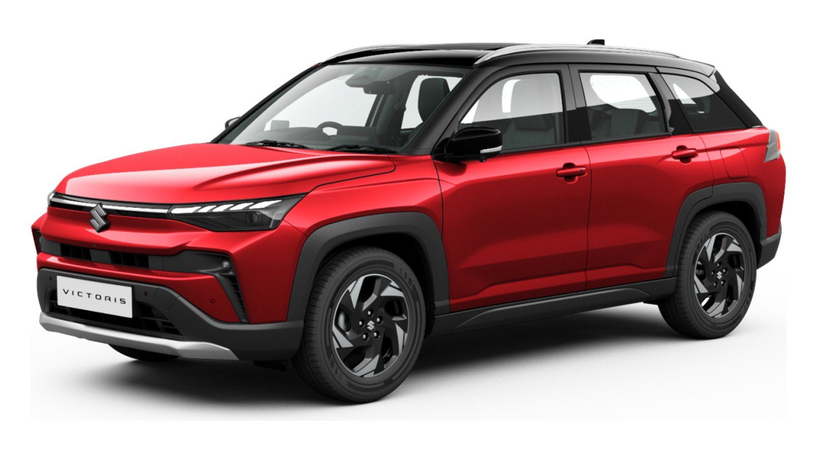 Maruti Suzuki Victoris in Sizzling Red with Bluish Black Roof