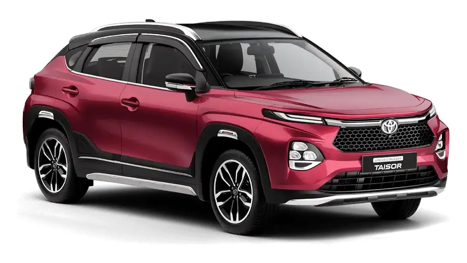 Toyota Urban Cruiser Taisor in Sportin Red X Midnight Black (Dual Tone)