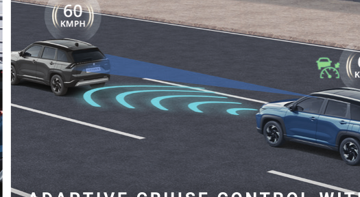 Maruti Suzuki Victoris — Adaptive cruise control with curve speed reduction