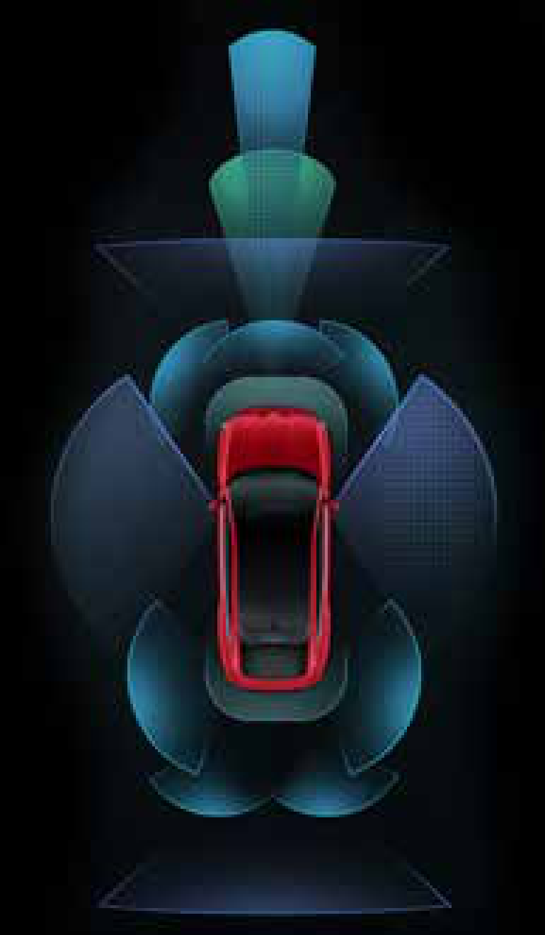 Mahindra XEV 9e — Level 2+ ADAS with five radars, 12 ultrasonic sensors and a camera
