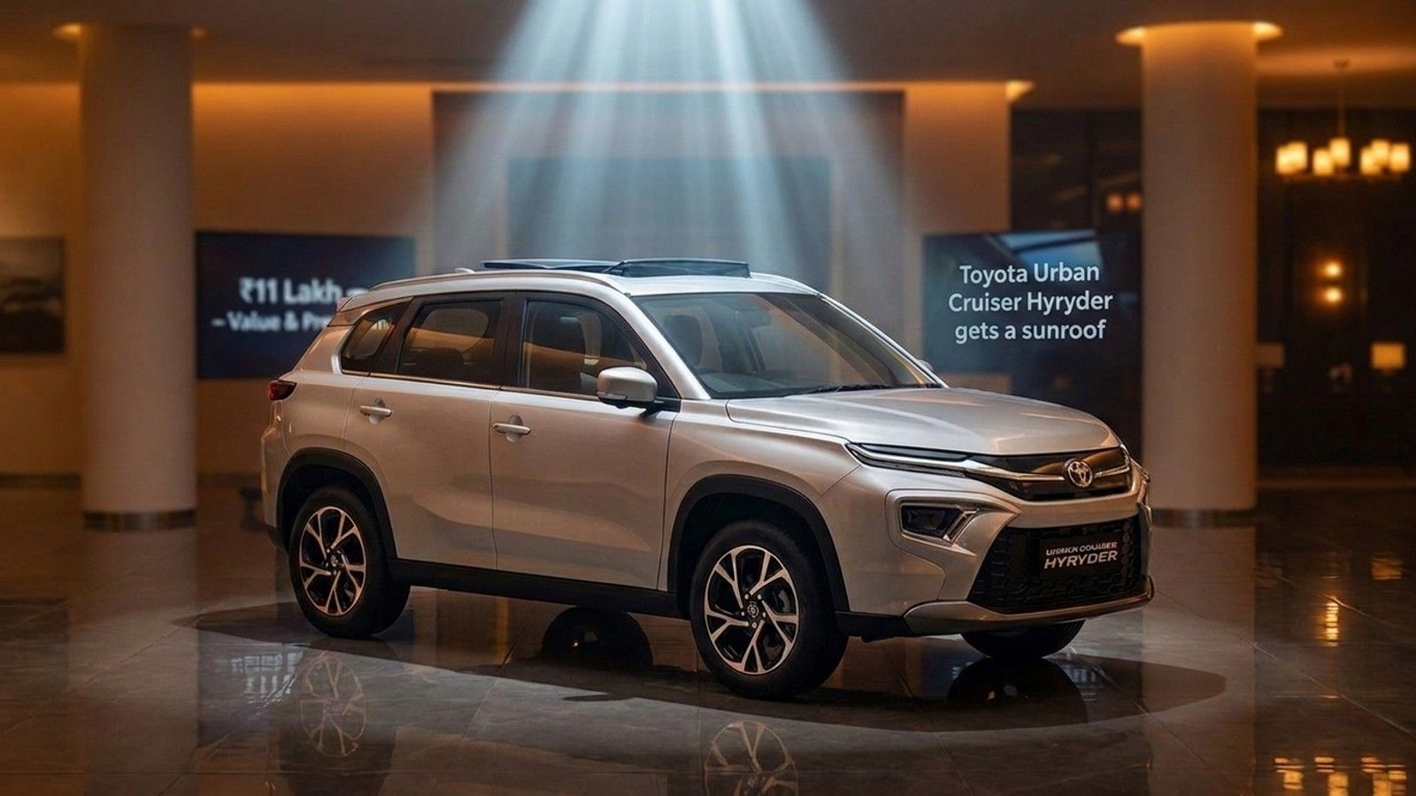 Toyota Urban Cruiser Hyryder gets a sunroof: V trim at ₹16.62 lakh