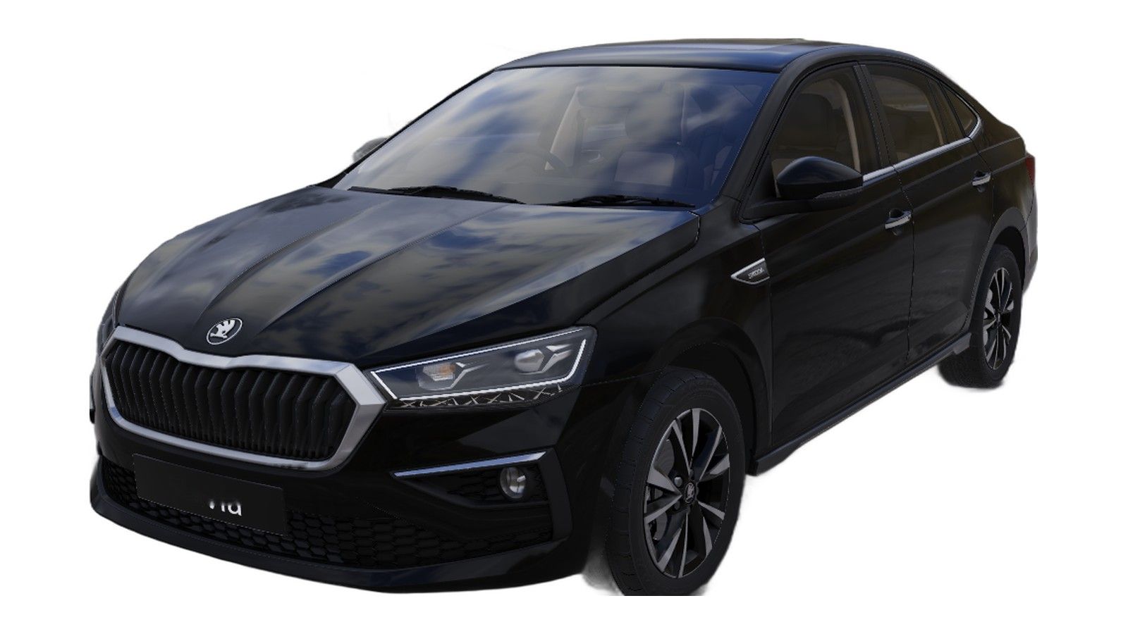 Skoda Slavia in Deep Black