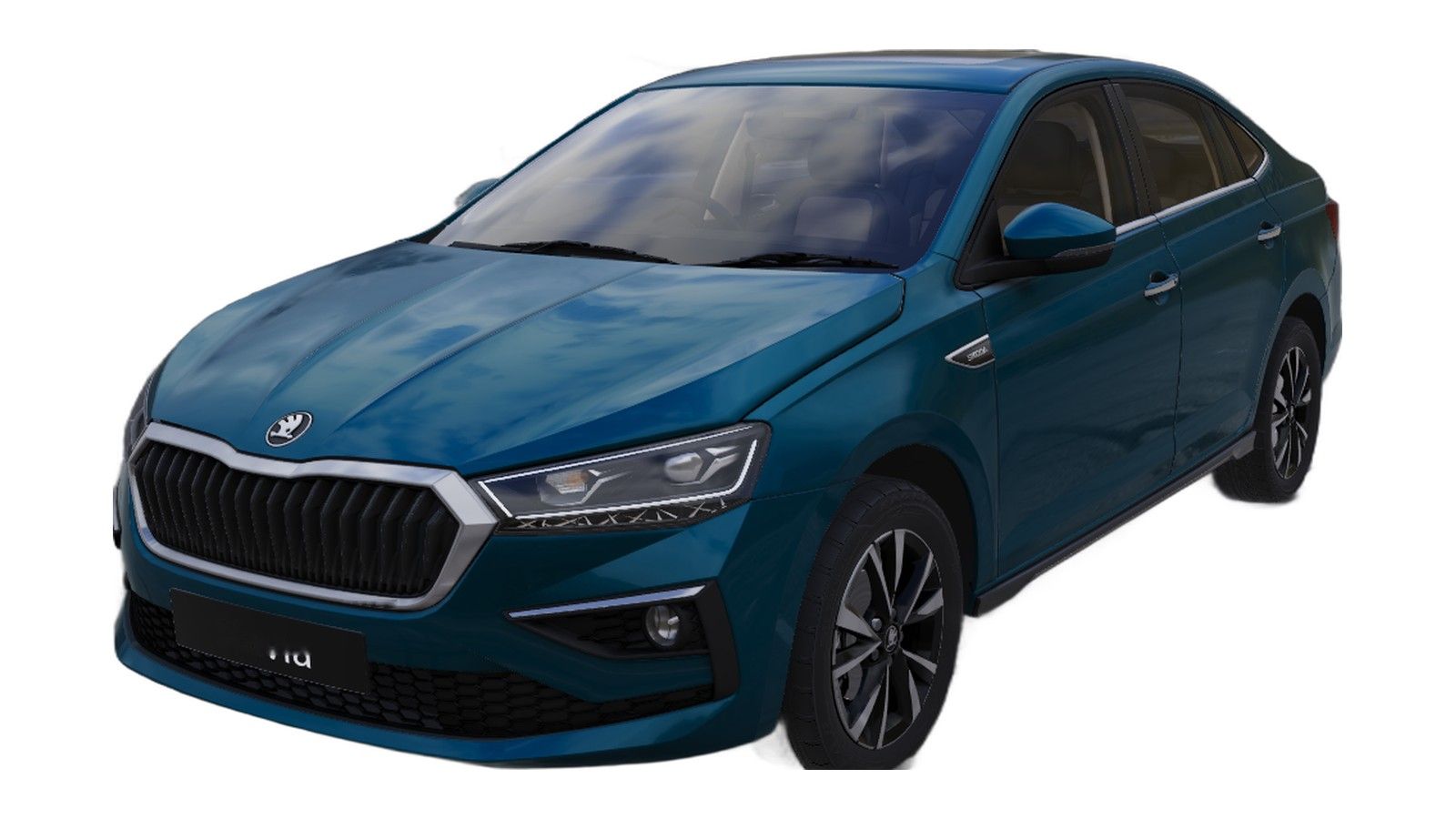 Skoda Slavia in Lava Blue