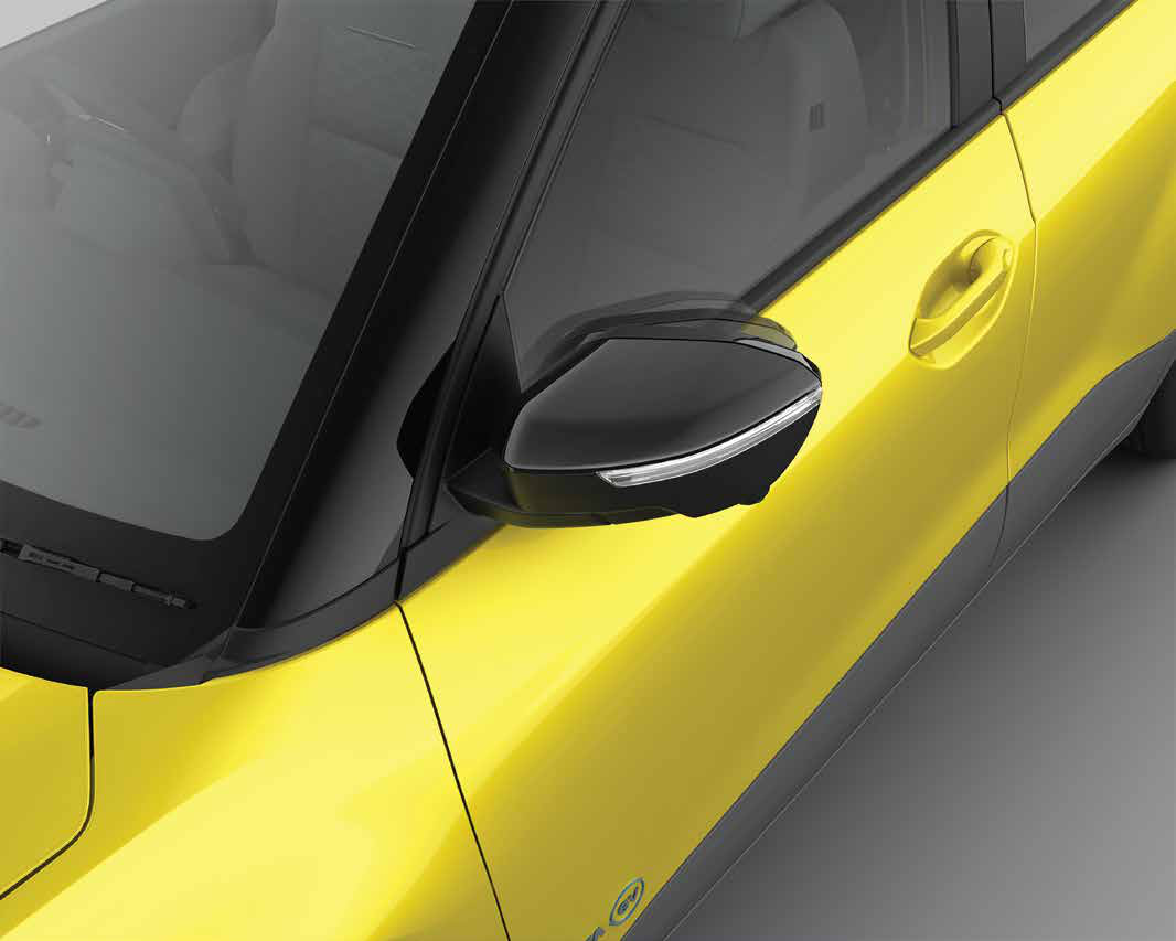 Tata Punch EV — Electric ORVMs with auto fold — mirror protection and convenience in busy traffic and tight parking