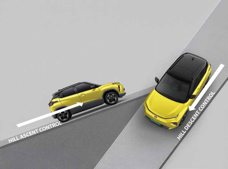 Tata Punch EV — Hill Ascent Control and Hill Descent Control