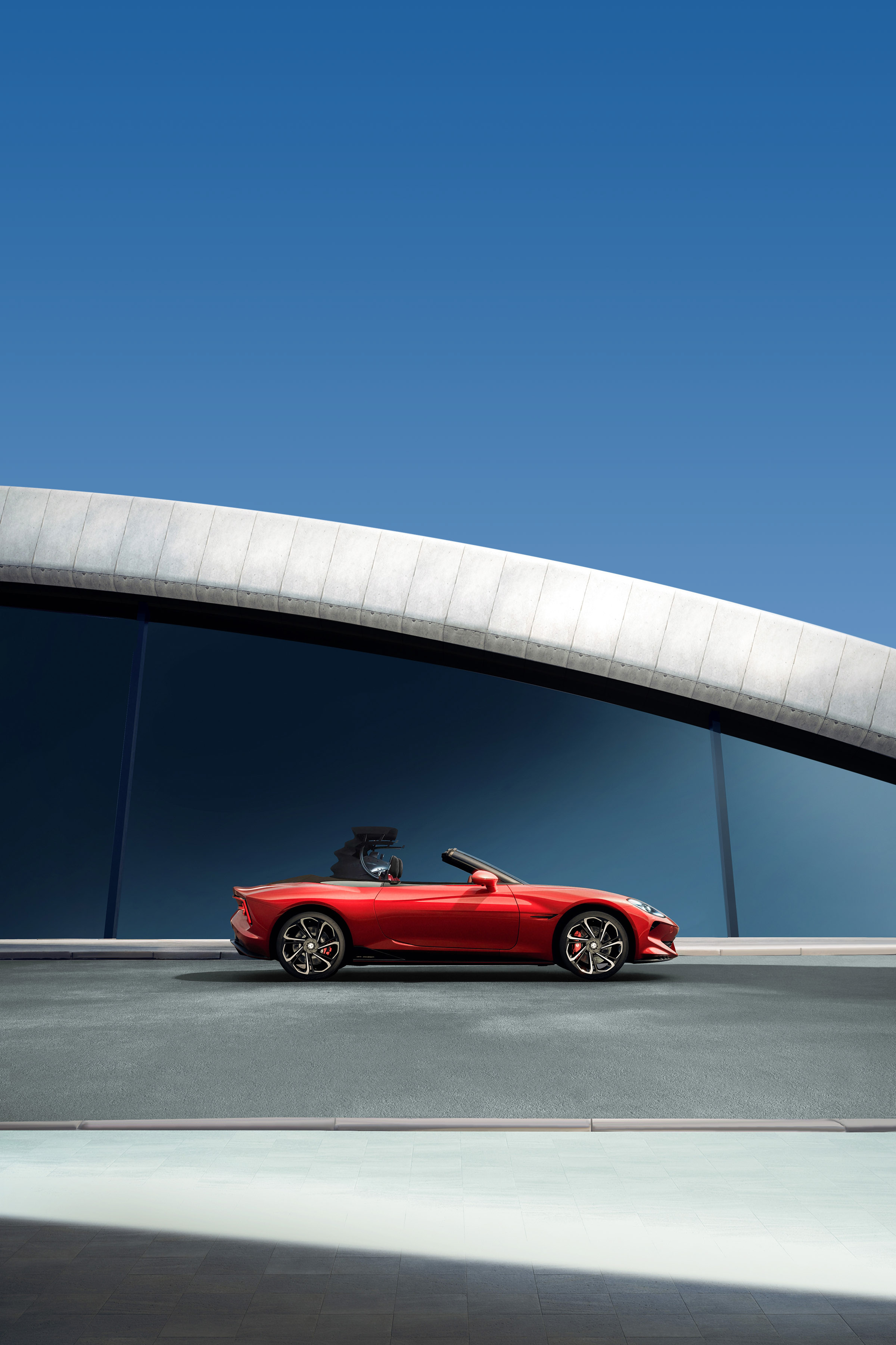 MG Cyberster — Convertible soft-top roof that drops in under 10 seconds