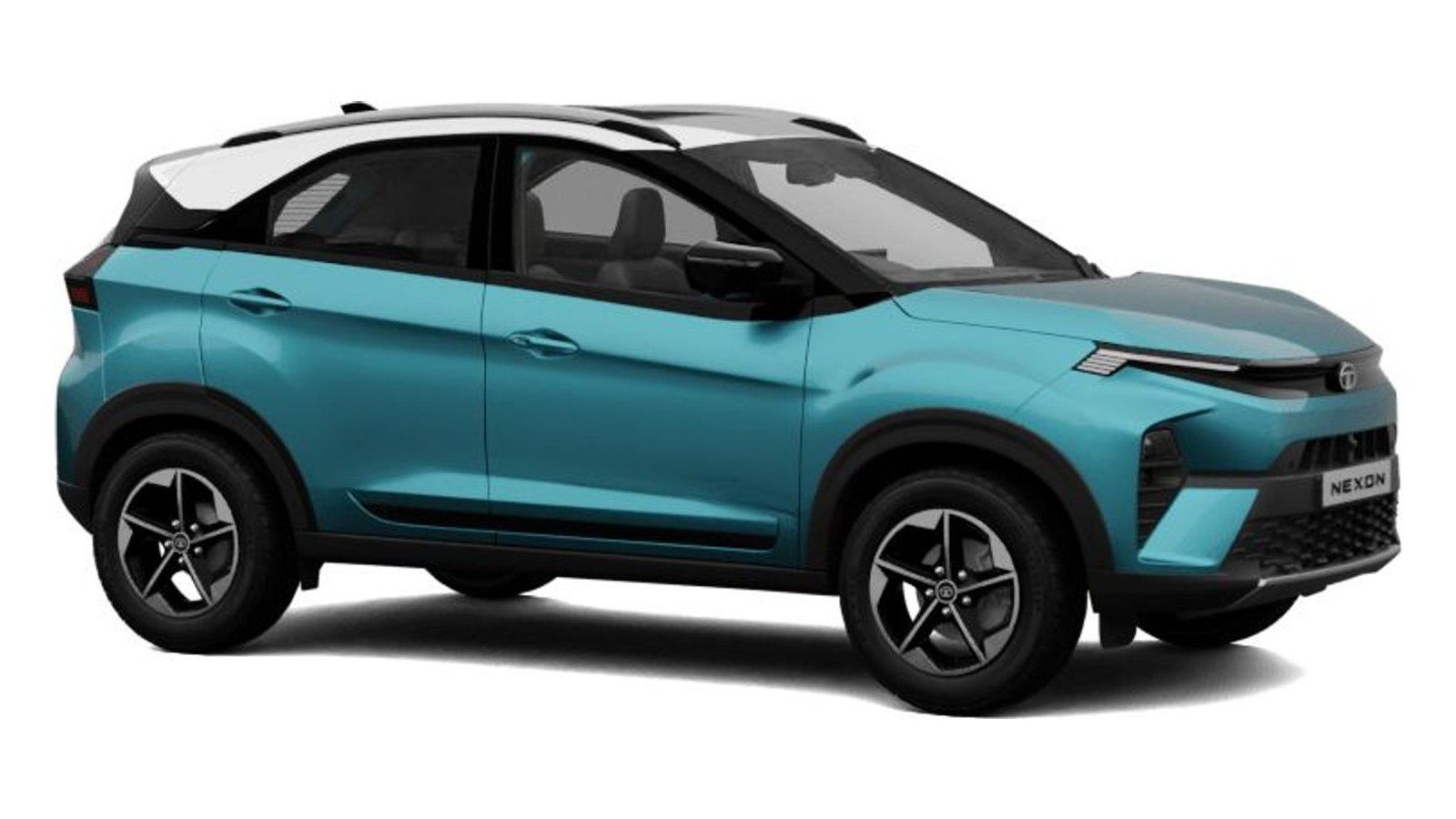 Tata Nexon in Ocean Blue with White Roof