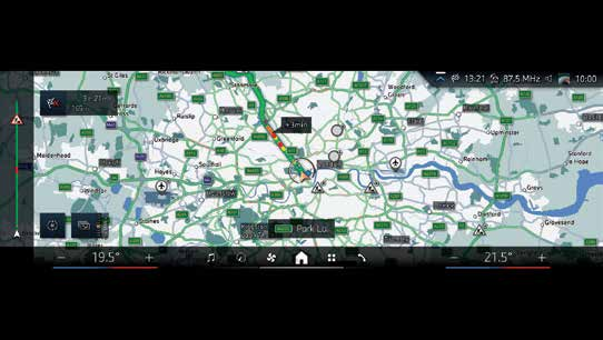 BMW 5 Series  — On-screen navigation with live traffic from the Connected Package Professional