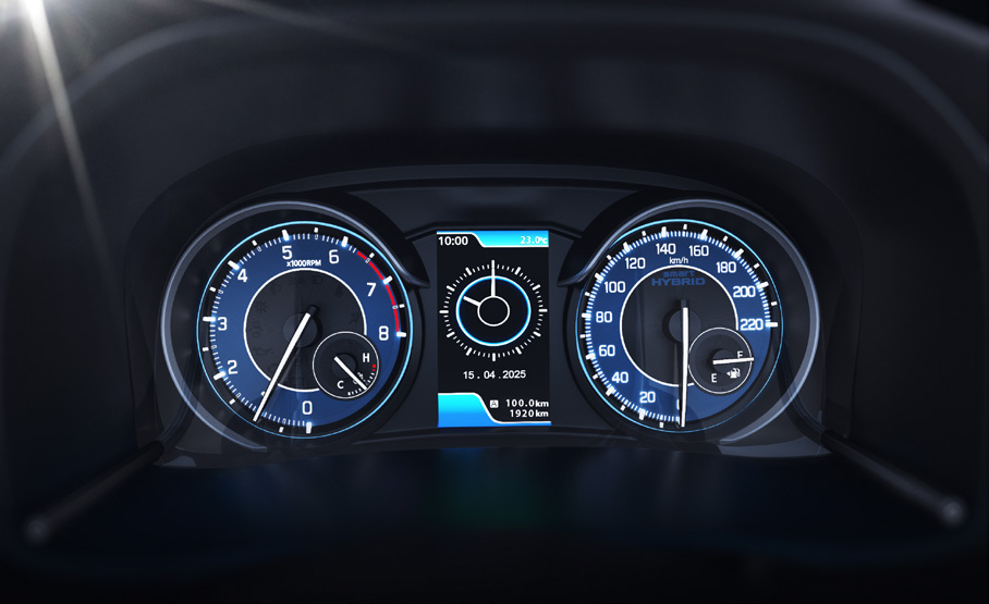 Maruti Suzuki Ertiga — Analogue instrument cluster with colour multi-information display