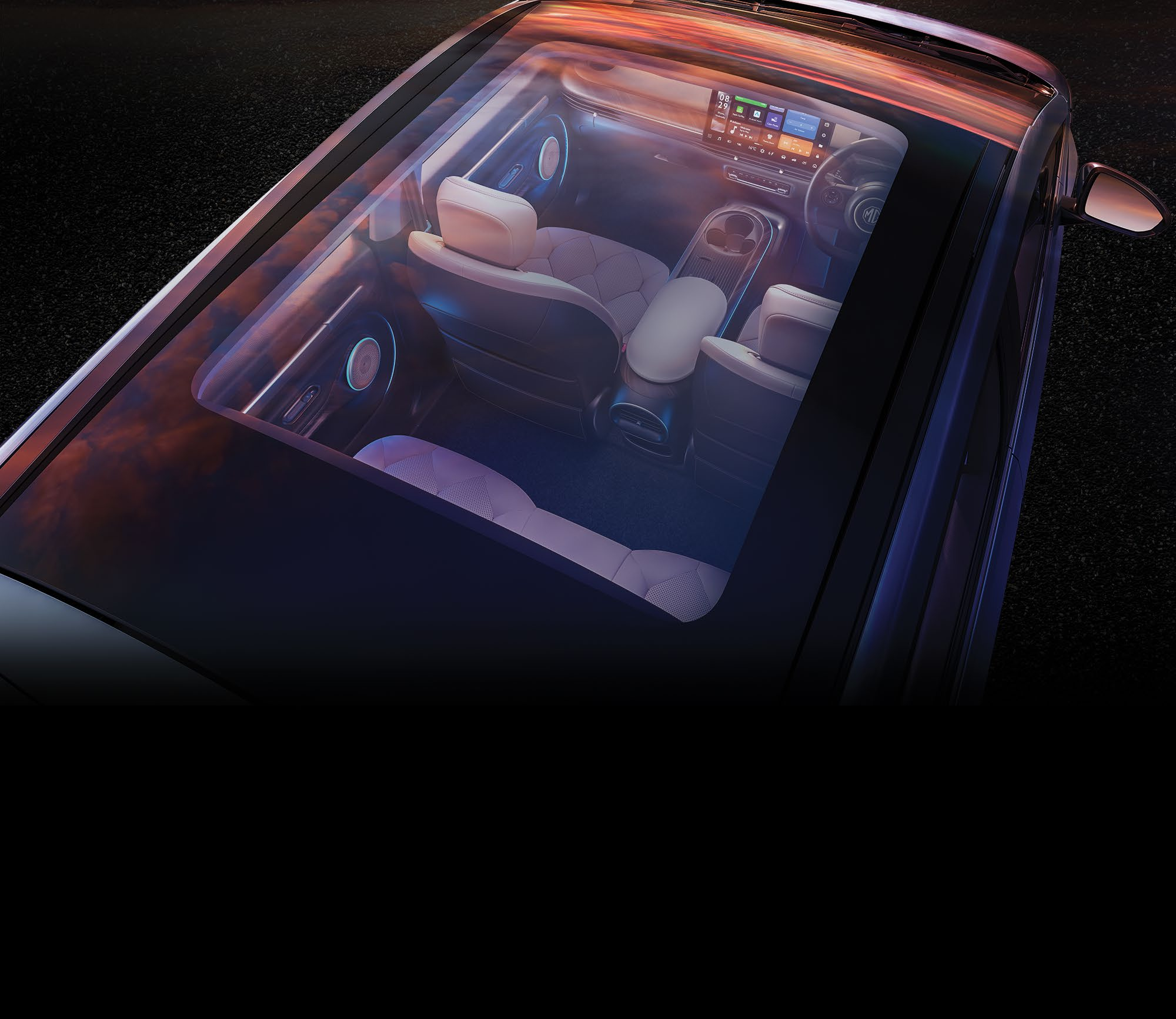 MG Windsor EV — Panoramic glass roof