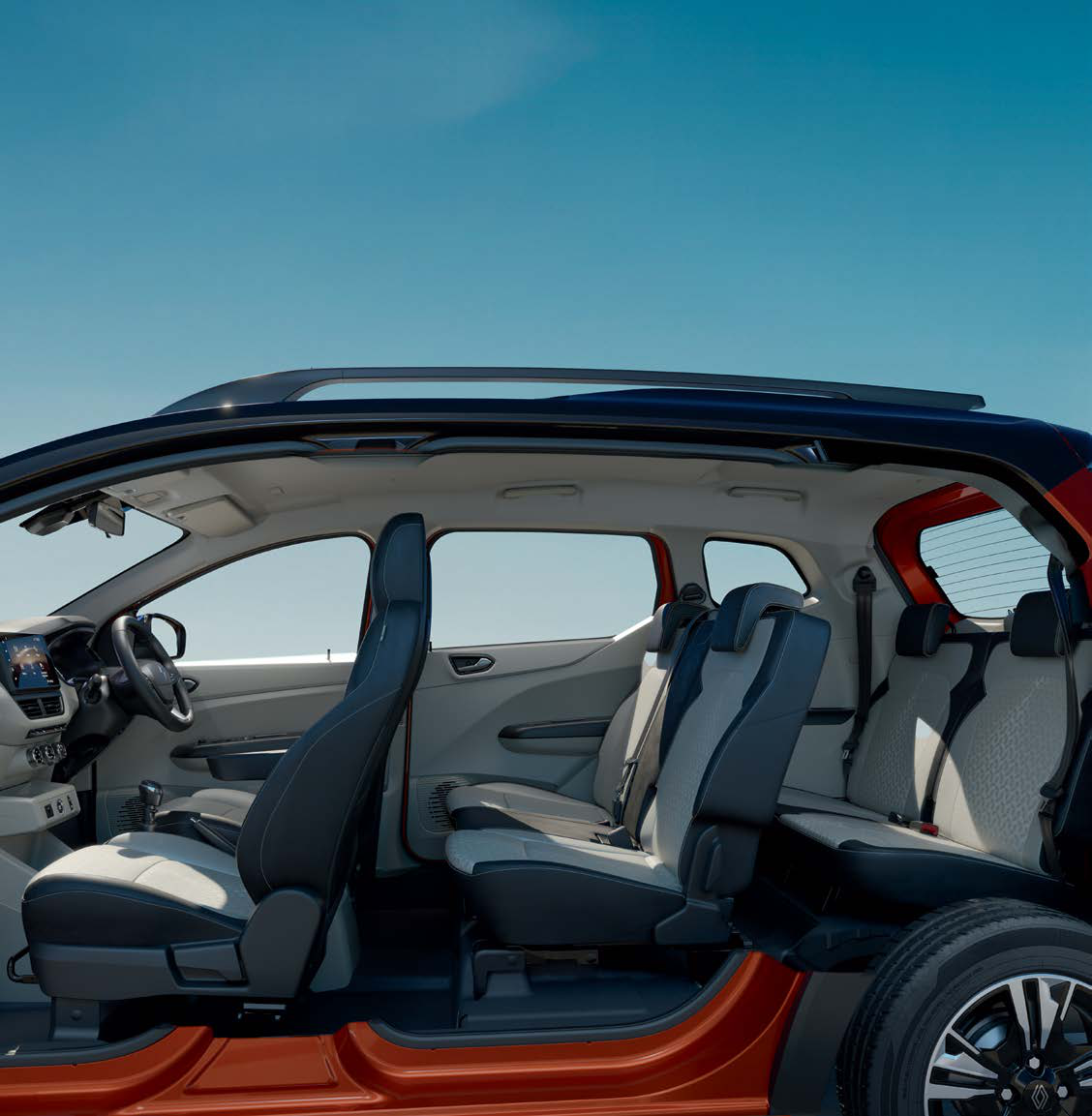Renault Triber — Three-row cabin engineered for seven-seat travel