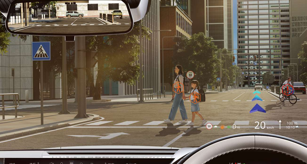 Tata Sierra — HypAR HUD - India's first homegrown ICE vehicle with an AR head-up display, projecting real-time guidance onto the windshield with 4 modes and 19 smart visuals