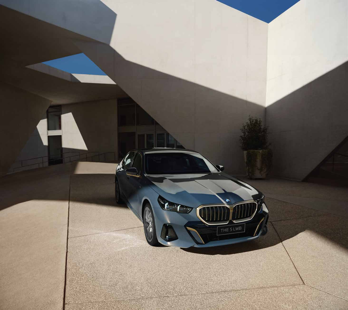 BMW 5 Series  — M Sport front with the aerodynamic bumper and M light-alloy wheels