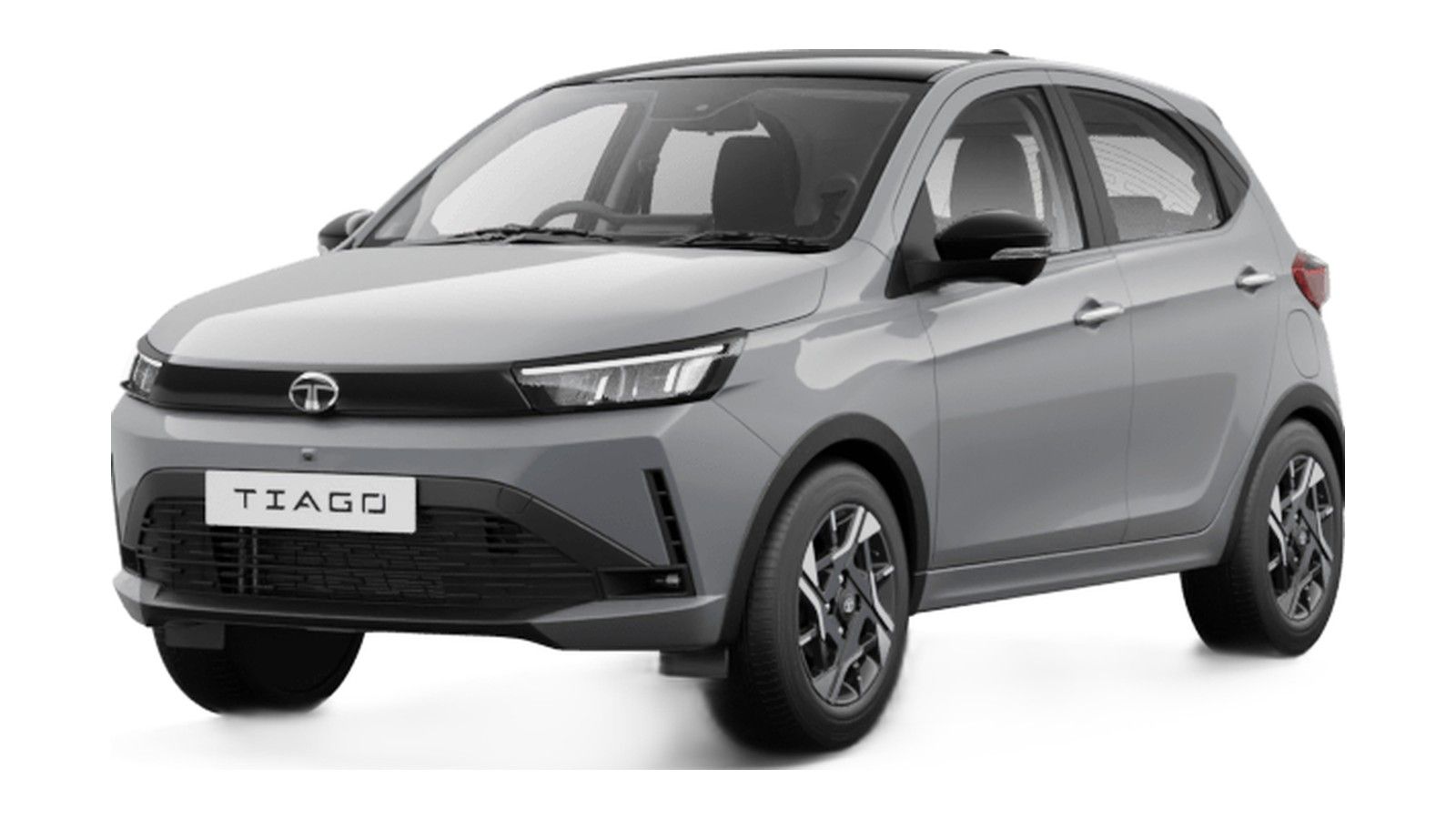 Tata Tiago in Pure Grey With Black roof