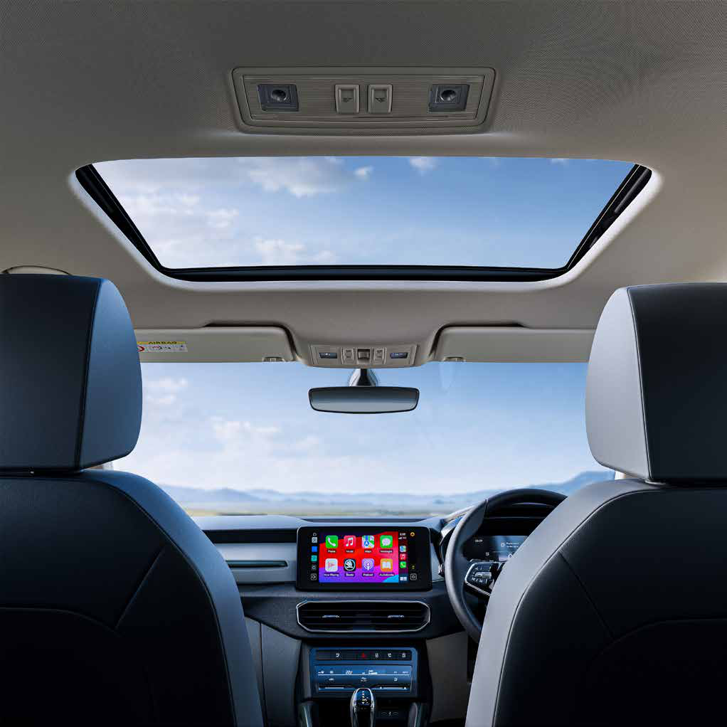 Skoda Kylaq — Electric sunroof with anti-pinch technology
