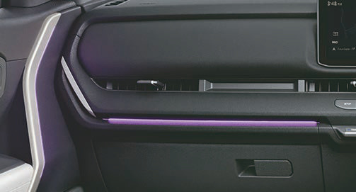 Kia Seltos — 64-colour ambient mood lighting on the dashboard