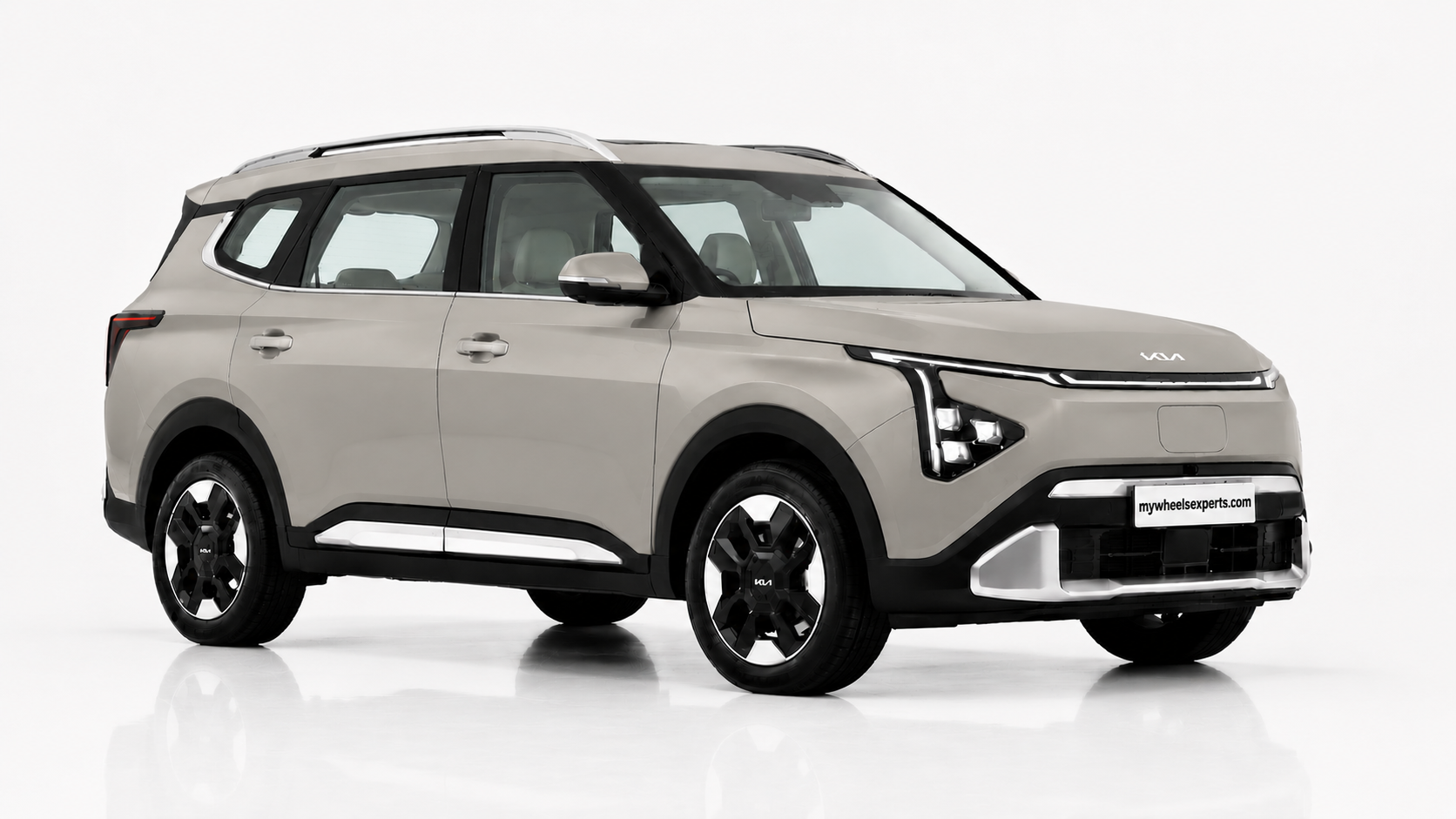 Kia Carens Clavis EV in Ivory Silver Matte