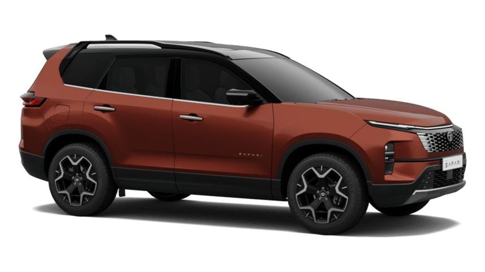 Tata Safari in Supernova Copper With Dual Tone