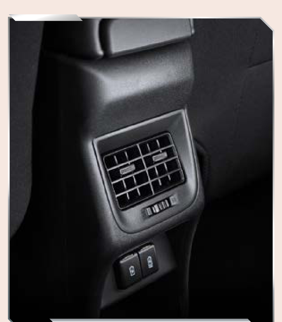 Toyota Urban Cruiser Taisor — Rear AC vents with USB charging ports