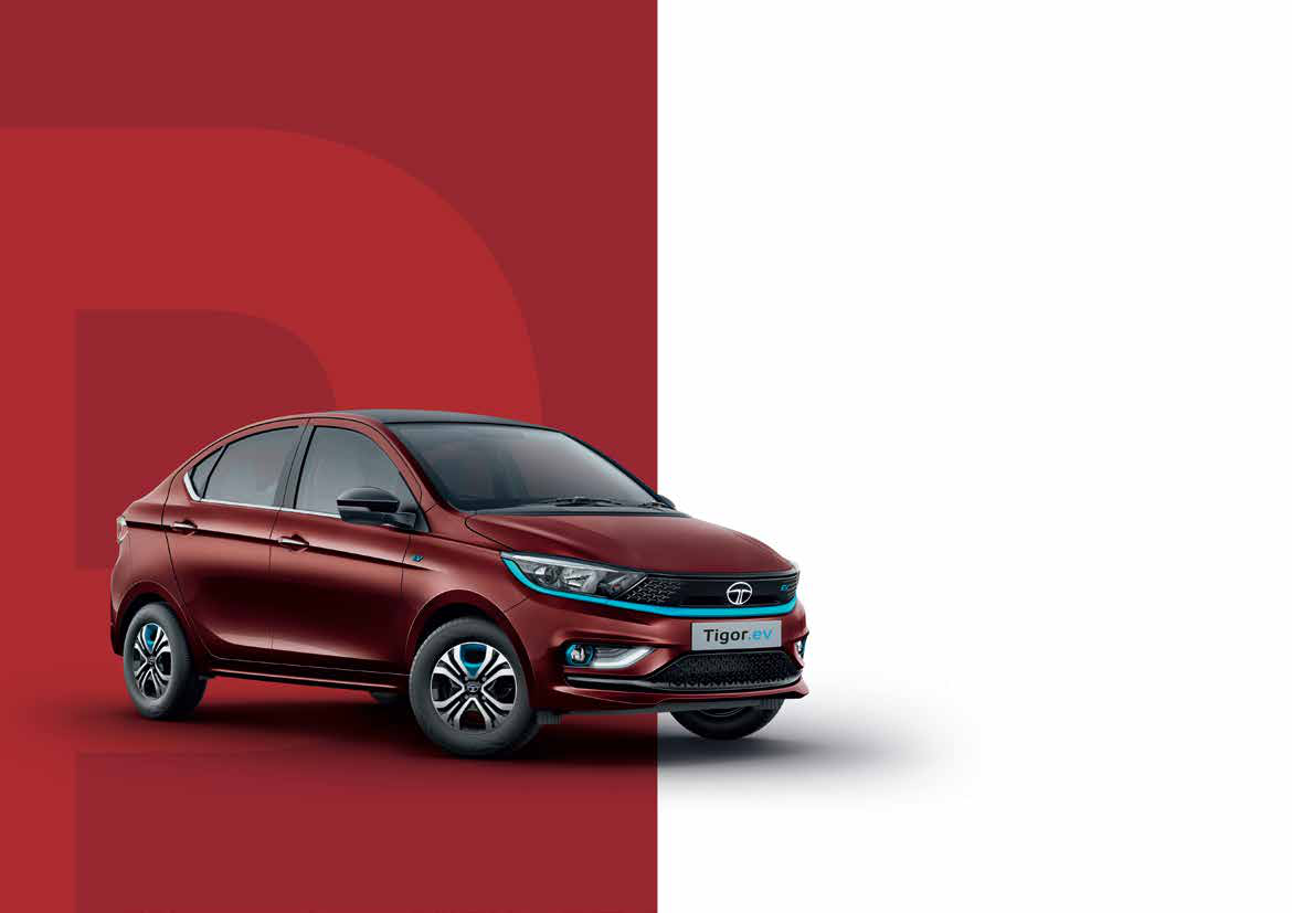 Tata Tigor EV — ARAI-certified range of 315 km on a full charge of the 26 kWh battery pack