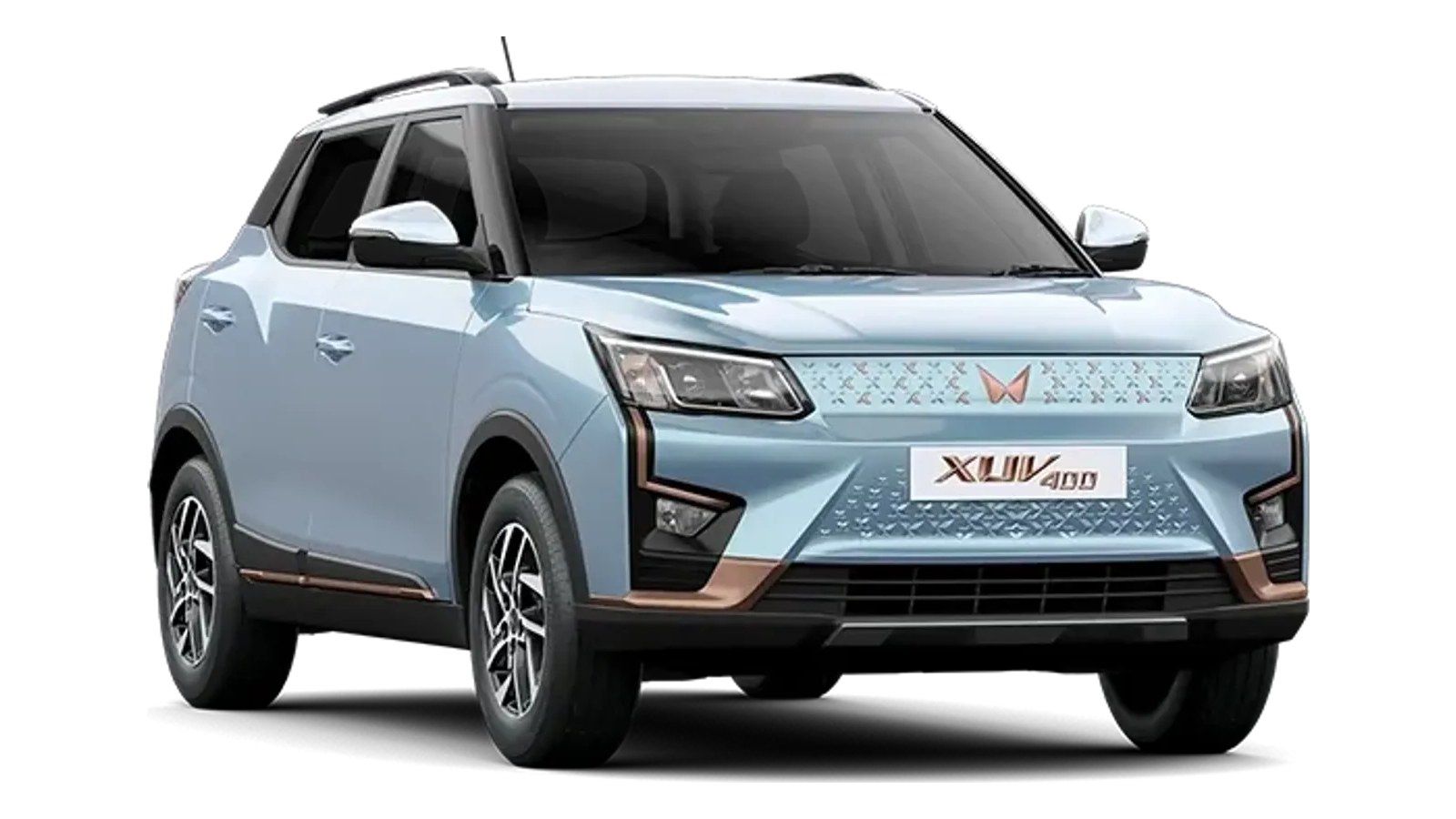 Mahindra XUV400 in Arctic Blue