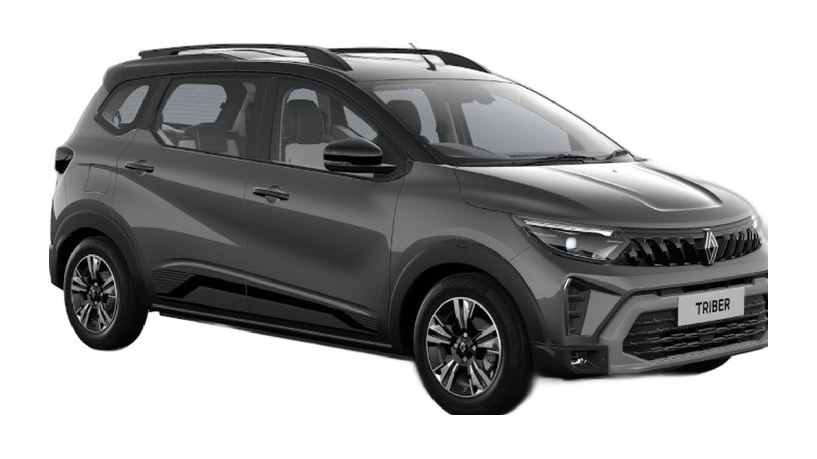 Renault Triber in Shadow Grey with Mystery Black roof
