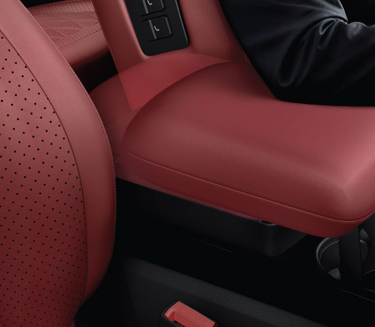 Tata Safari — Sliding front armrest for personalised support