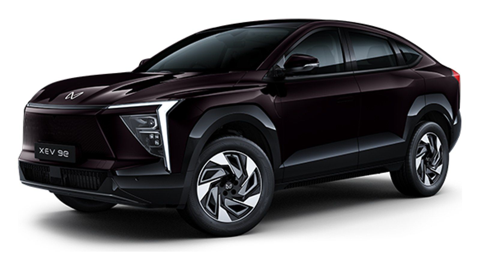 Mahindra XEV 9e in Ruby Velvet