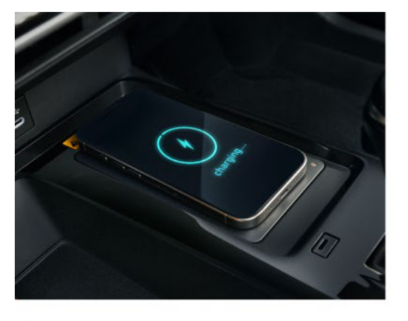 Toyota Camry — Qi wireless smartphone charging pad in the centre console