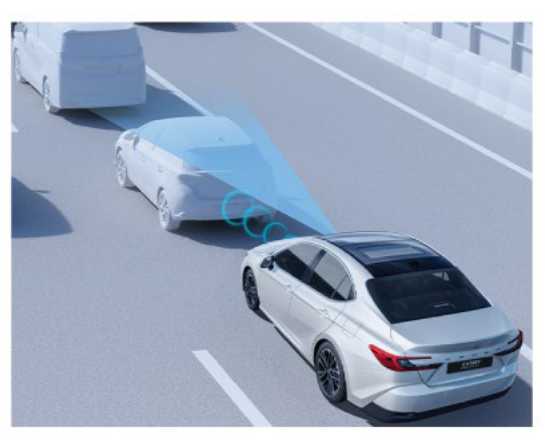 Toyota Camry — Pre-Collision System detects vehicles ahead to help prevent collisions