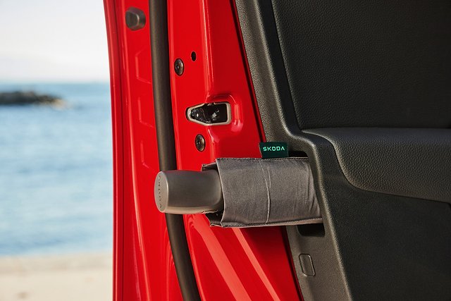 Skoda Octavia RS door storage compartment